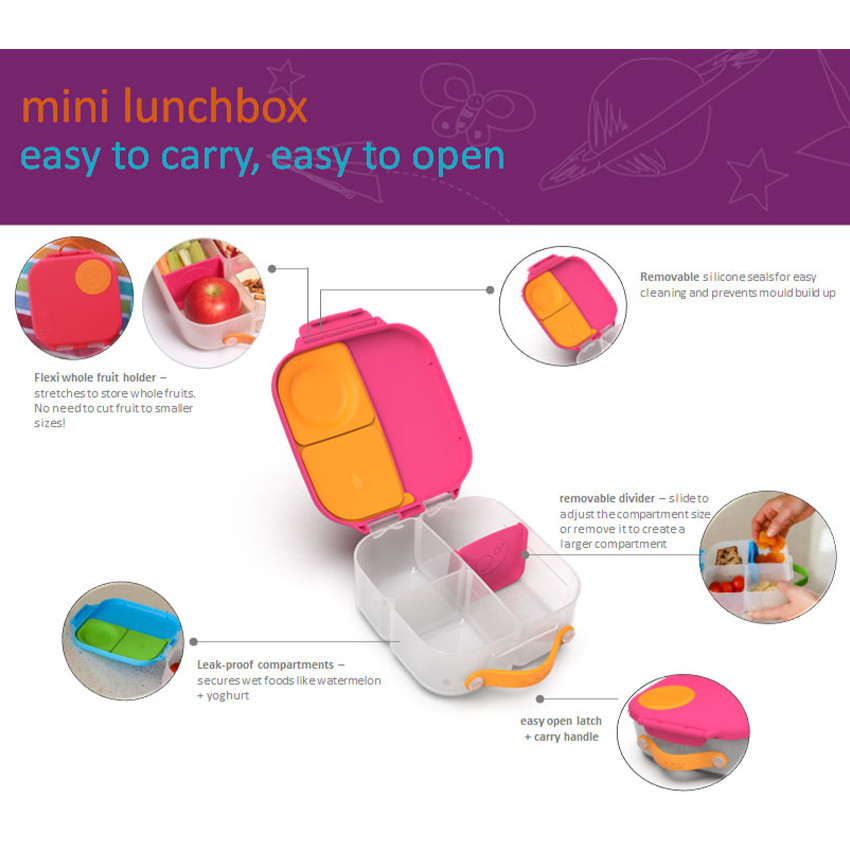 Mini-boîte à lunch Rose 3ans+ 