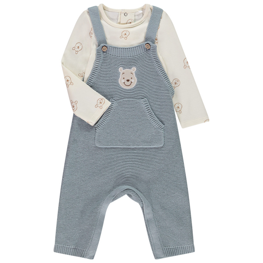 Set van 2 delen met Winnie Disney salopette voor baby jongen 