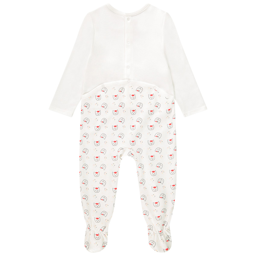 Babyonesie met lange mouwen en fantasieprint voor meisjes 