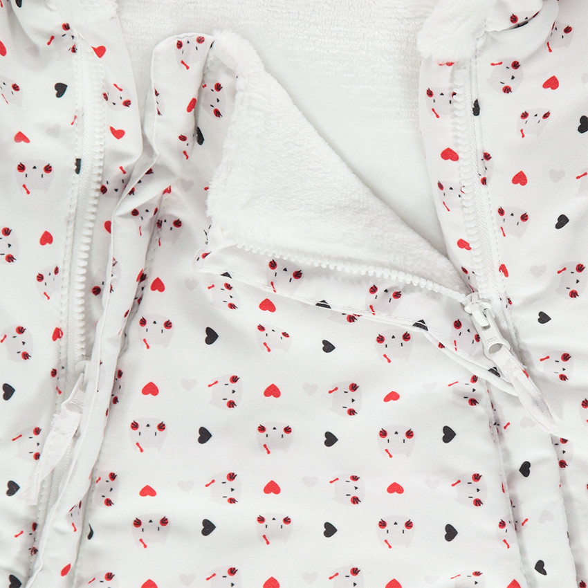 Combi-pilote en microfibre imprimée all-over avec doublure sherpa 