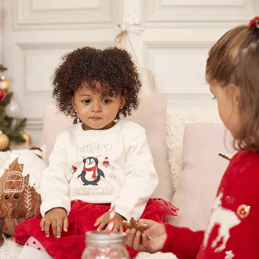 Jupe en tulle imprimé cœurs pour bébé fille 