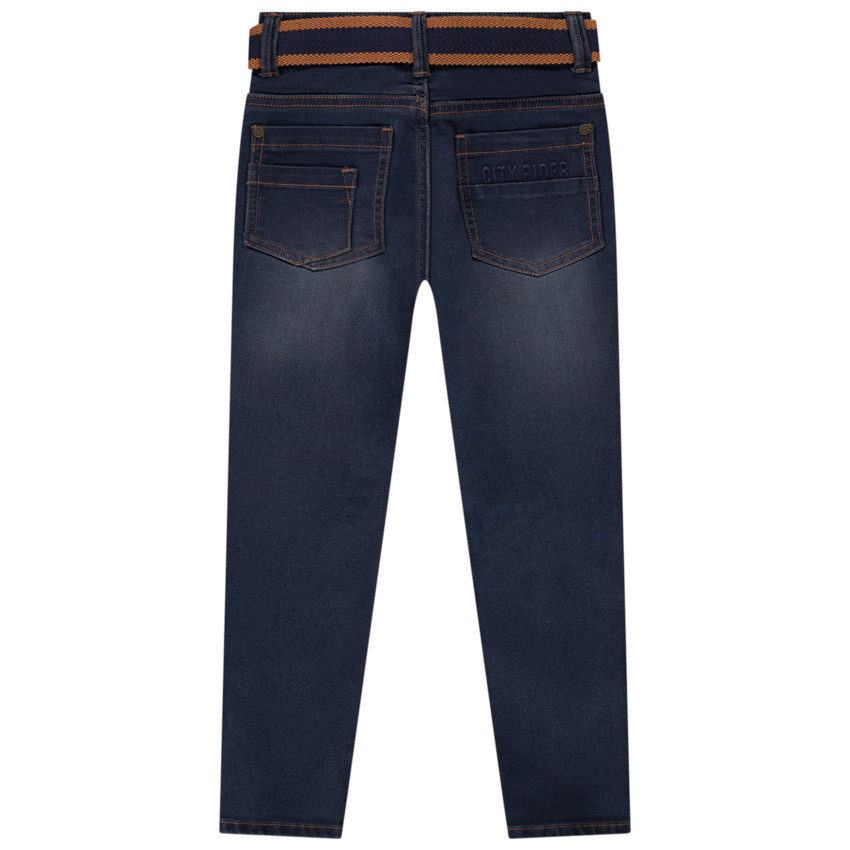 Jean skinny avec ceinture amovible pour garçon 