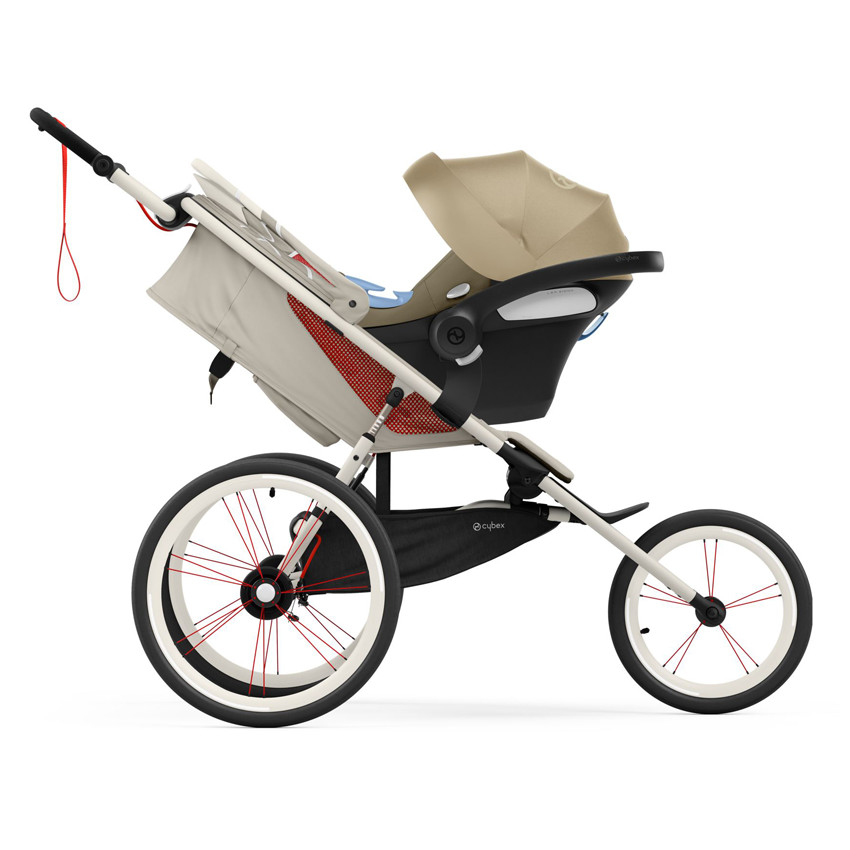 Châssis poussette running AVI - Light Beige/Orange 