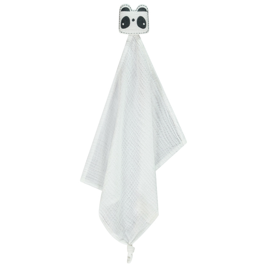 Doudou animal en gaze de coton 