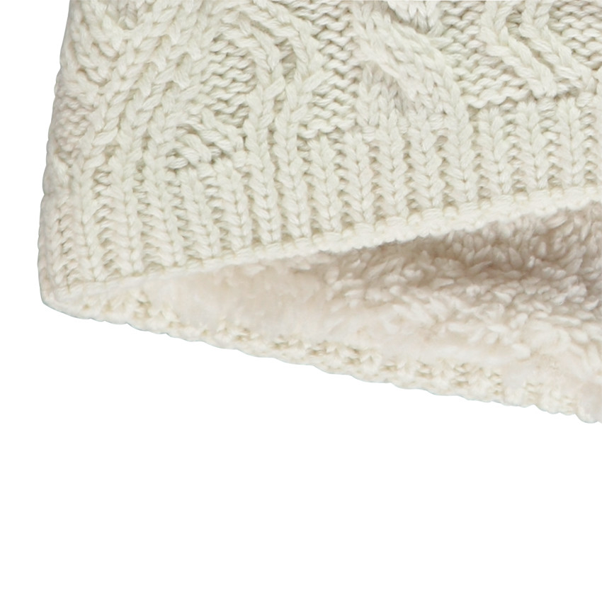 Snood uni en tricot et doublure sherpa pour bébé garçon  