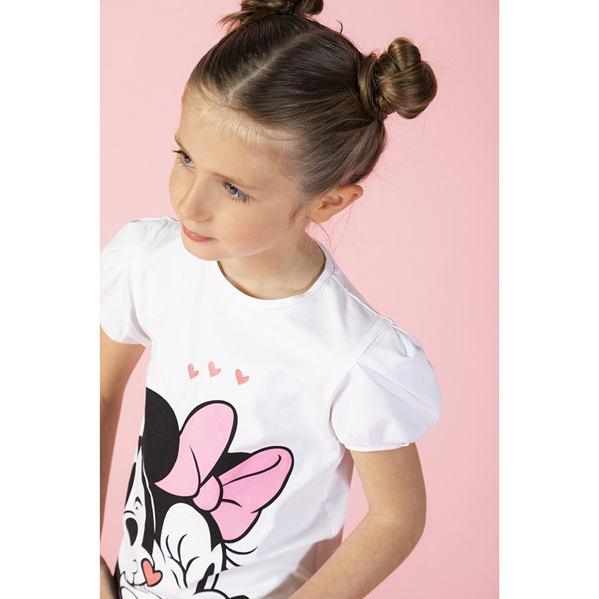T-shirt met korte mouwen, met Mickey en Minnie-print (Disney) 