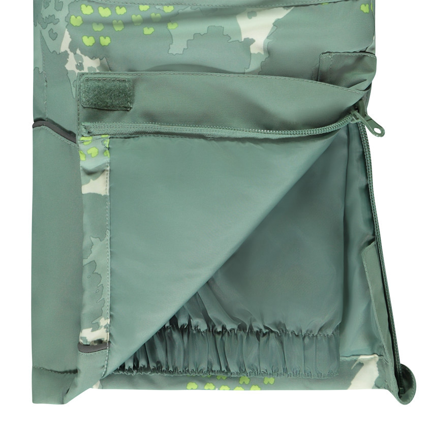 Pantalon de ski imprimé à bretelles amovibles pour garçon 