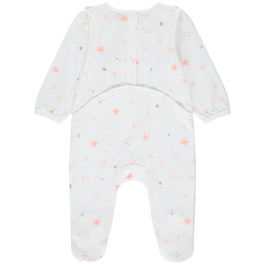 Pyjama met volant voor meisjes 