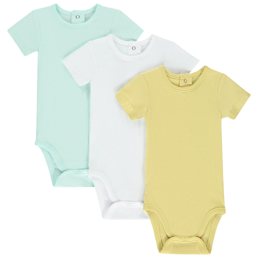 Set van 3 bodies met korte mouwen voor jongen 
