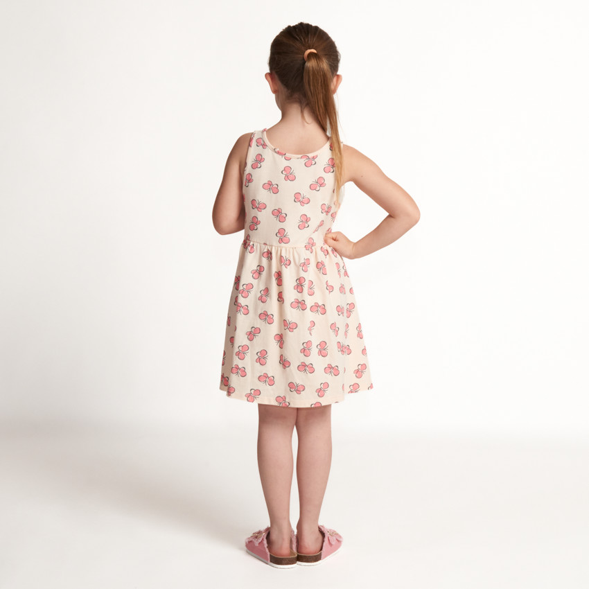 Zonder mouwen jurk met fantasieprint voor meisjes 