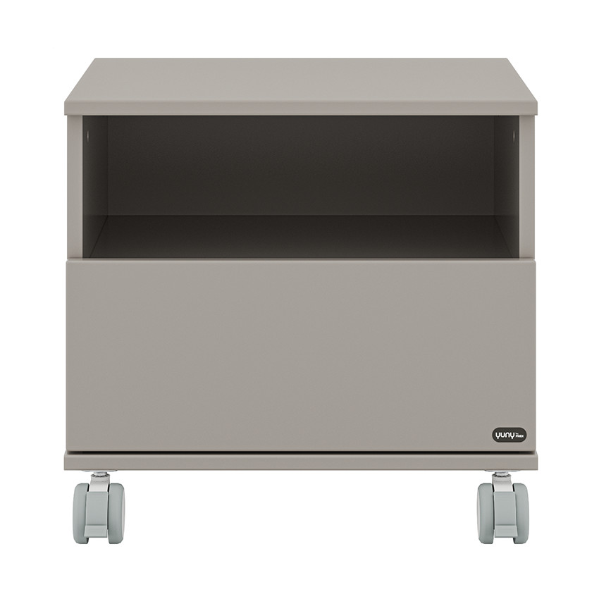 Table de nuit sur roulettes Brother STU Taupe 