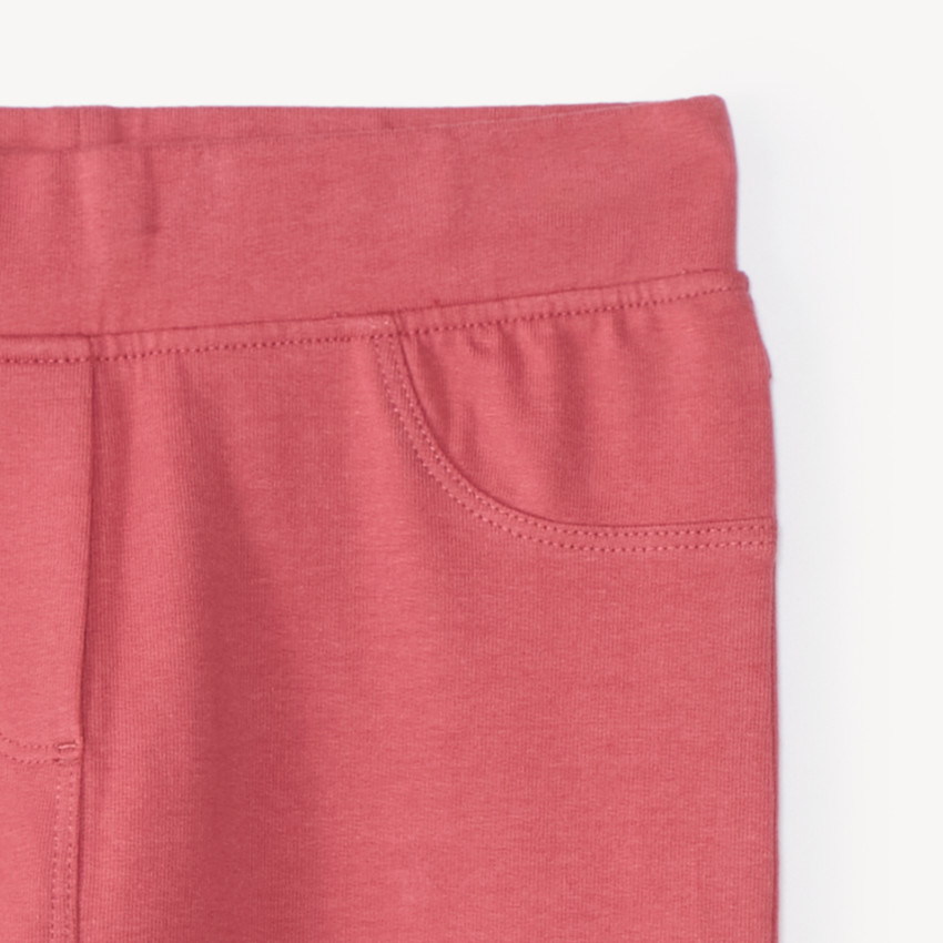 Jegging uni en maille fille 