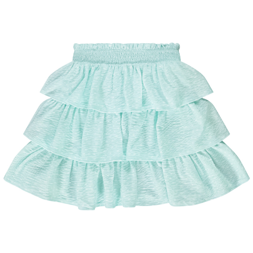 Rok met ruches in gekreukte jersey voor meisjes 