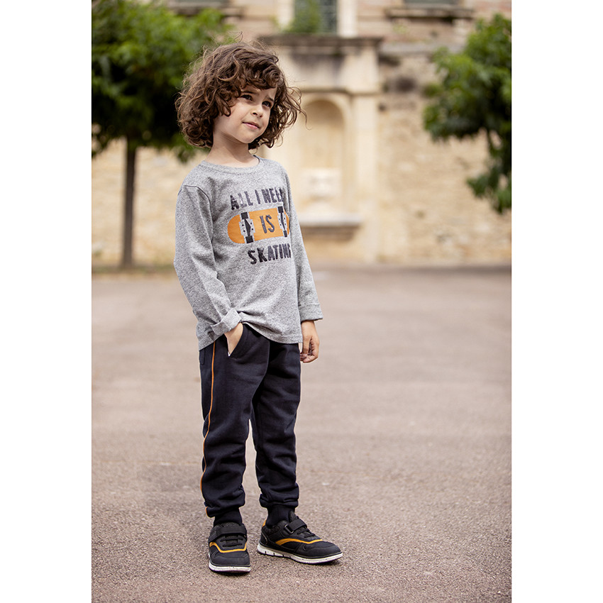 Pantalon de jogging uni en molleton 