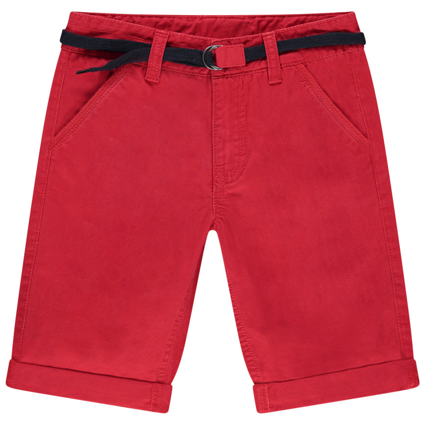 Bermuda van katoen met verstelbare tailleband 