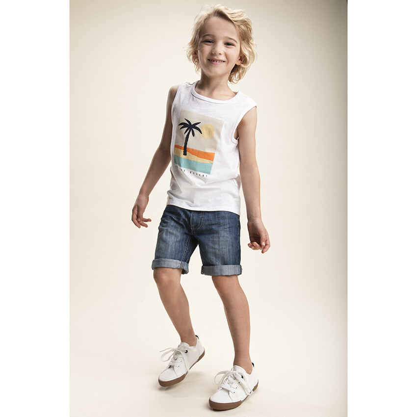 Set van 5 jongens debardeurs in gaas 