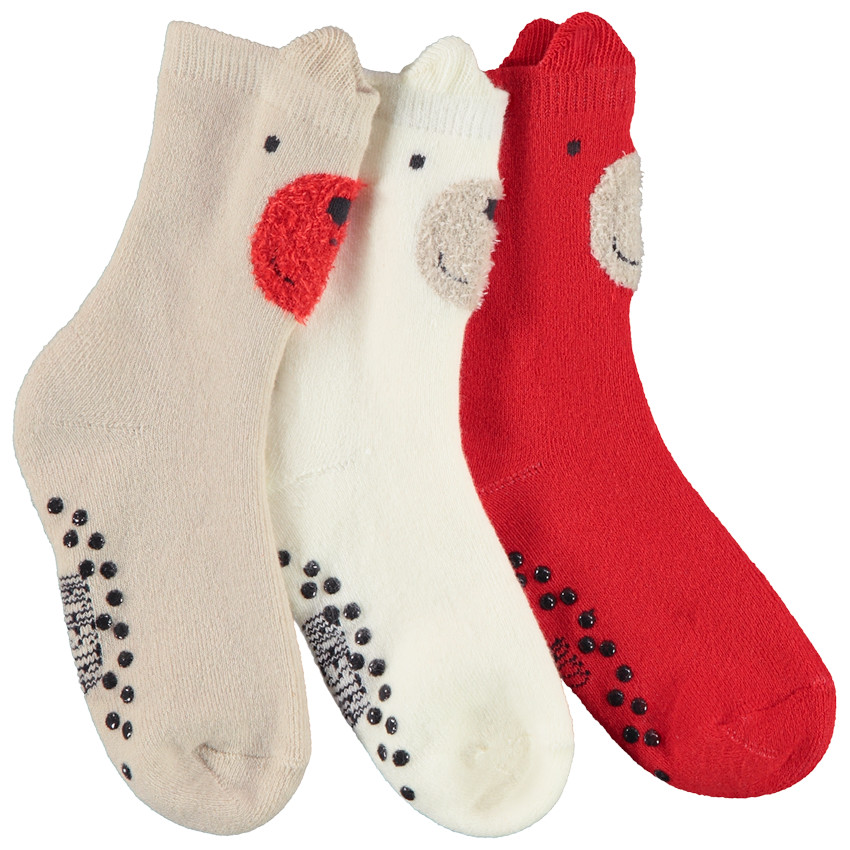 Set van 3 paren van hoge speelse sokken voor jongen 