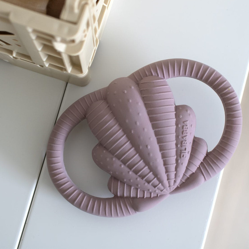 Bijtspeeltje bijtring zeeschelp Seashell Blush 