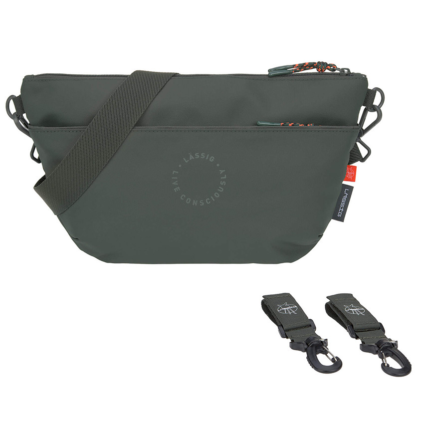 Sac à langer banane organizer de poussette Olive Foncé 