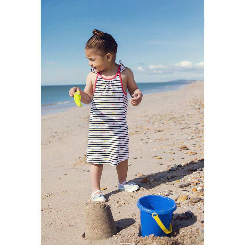Rok met bloemen en schouderbandjes voor meisjes 