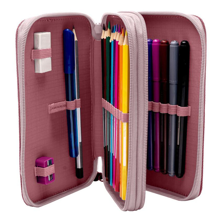 Trousse scolaire à 3 compartiments Stitch 