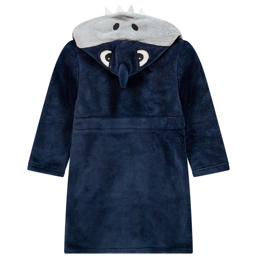 Robe de chambre ludique requin en sherpa pour enfant garçon 
