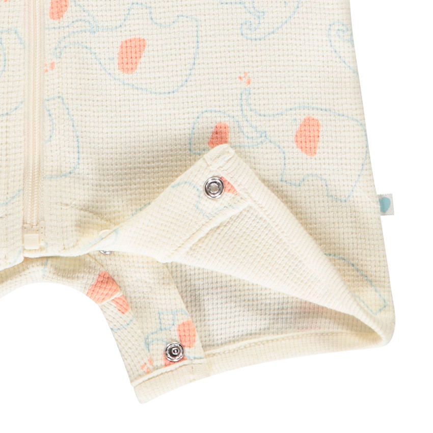 Honingraat combishort met olifantenprint voor jongen 