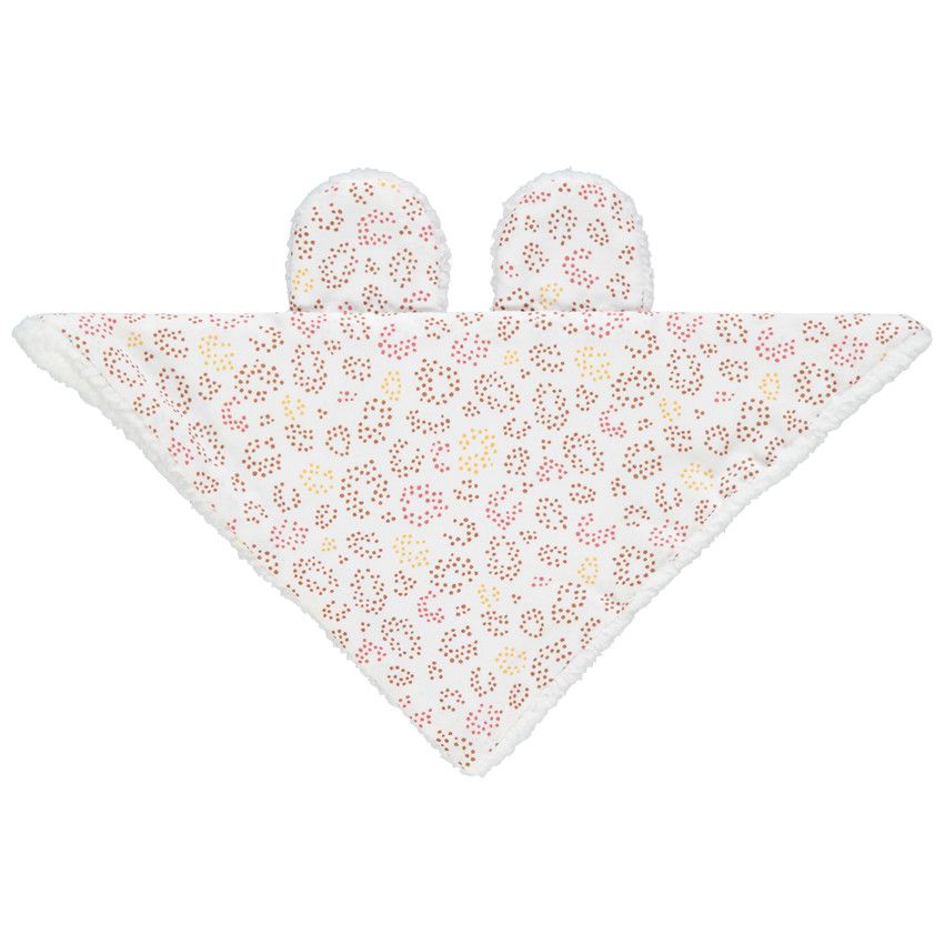 Doudou plat à imprimé graphique et détails en relief 