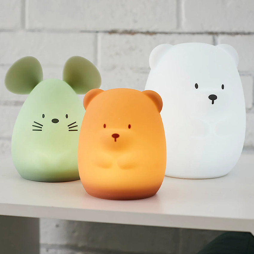 Veilleuse - Ours - Blanc - 15 cm 