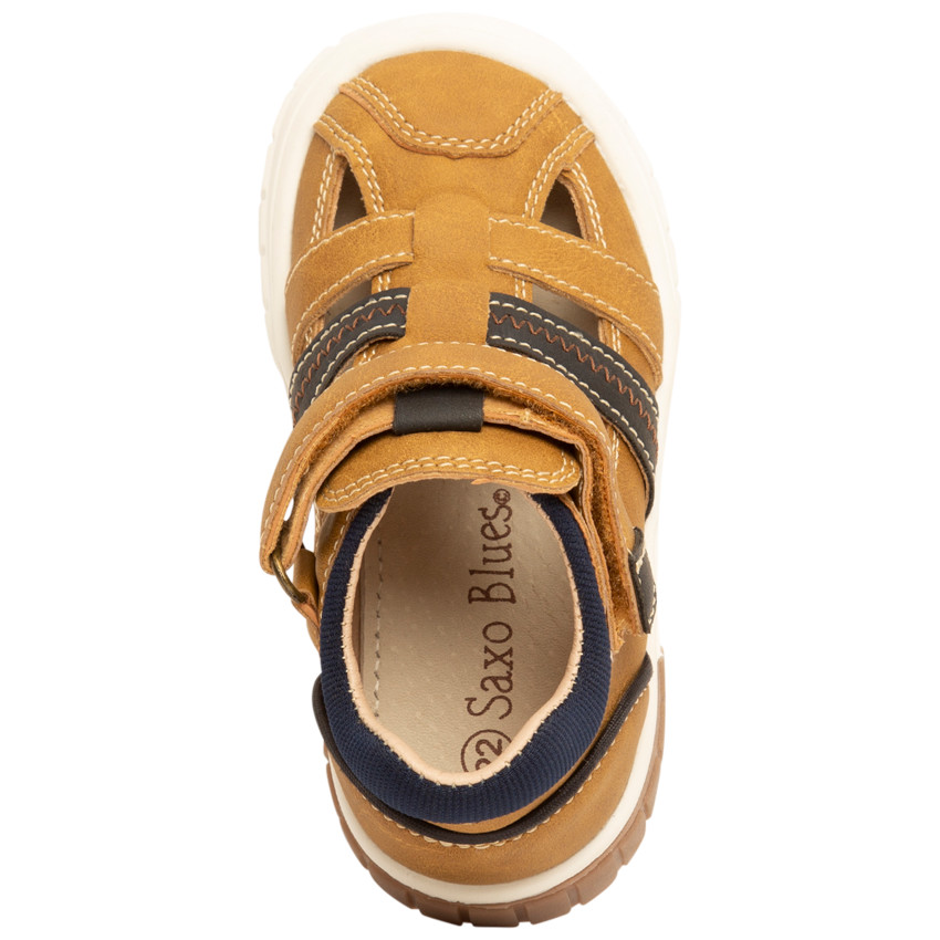 Sandales effet cuir à scratch pour garçon 