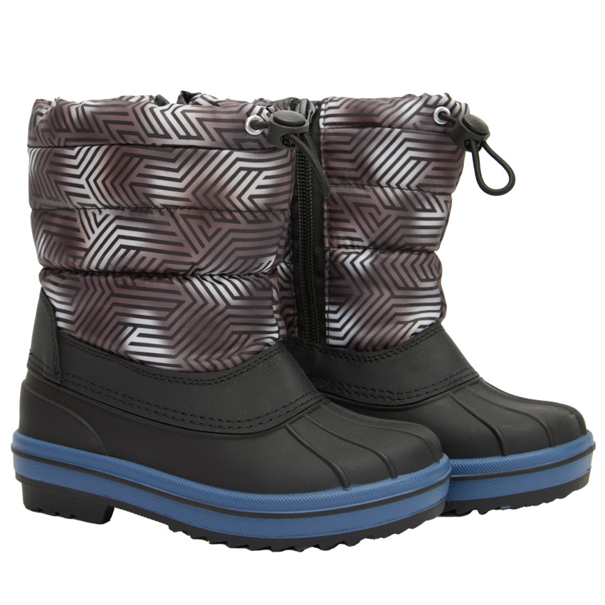 Après-ski zippés imprimé graphique pour garçon 