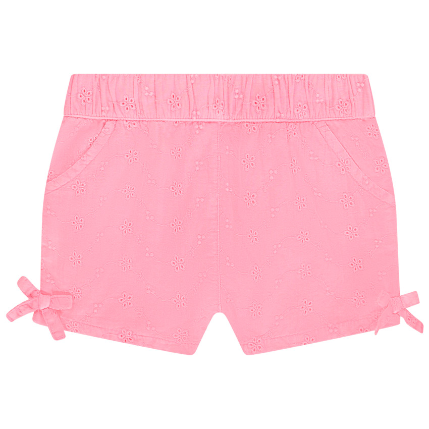 Short en broderie anglaise pour bébé fille 