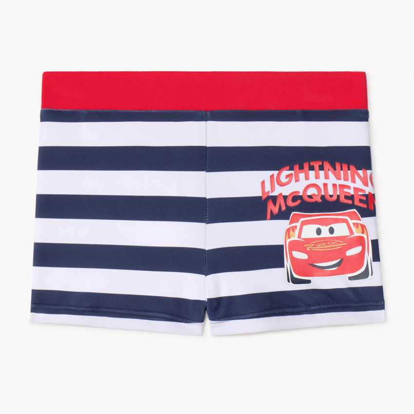 Boxer zwembroek met Cars Disney-Pixar-strepen voor jongensbaby's 