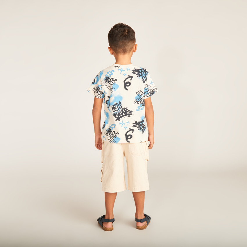 T-shirt manches courtes motifs grafitis garçon 