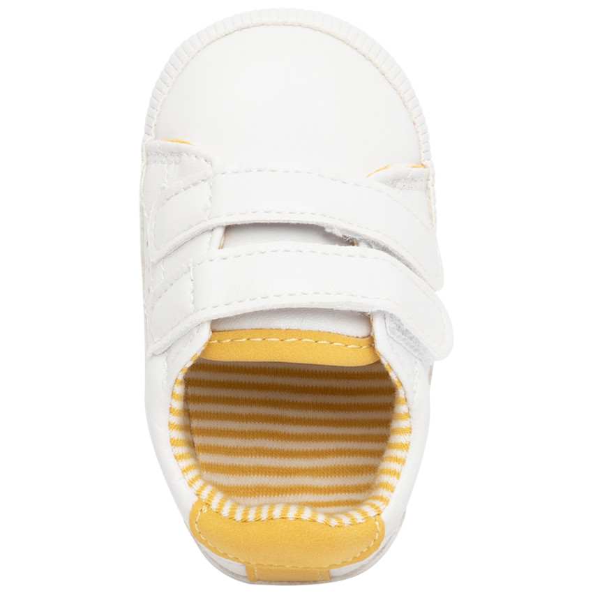 Baskets blanches à scratchs pour bébé garçon 