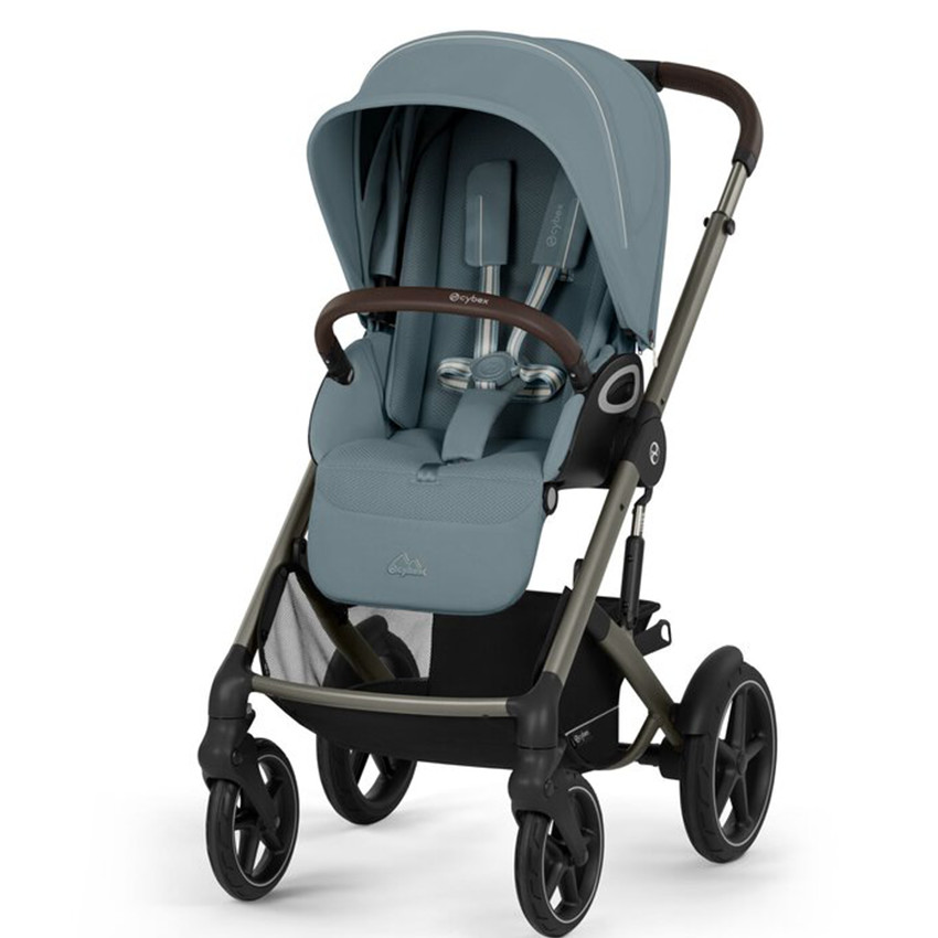 Poussette Talos S Lux Châssis Taupe - Stormy Blue 