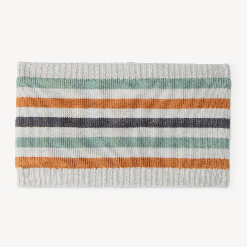 Snood polaire bébé garçon à rayures 