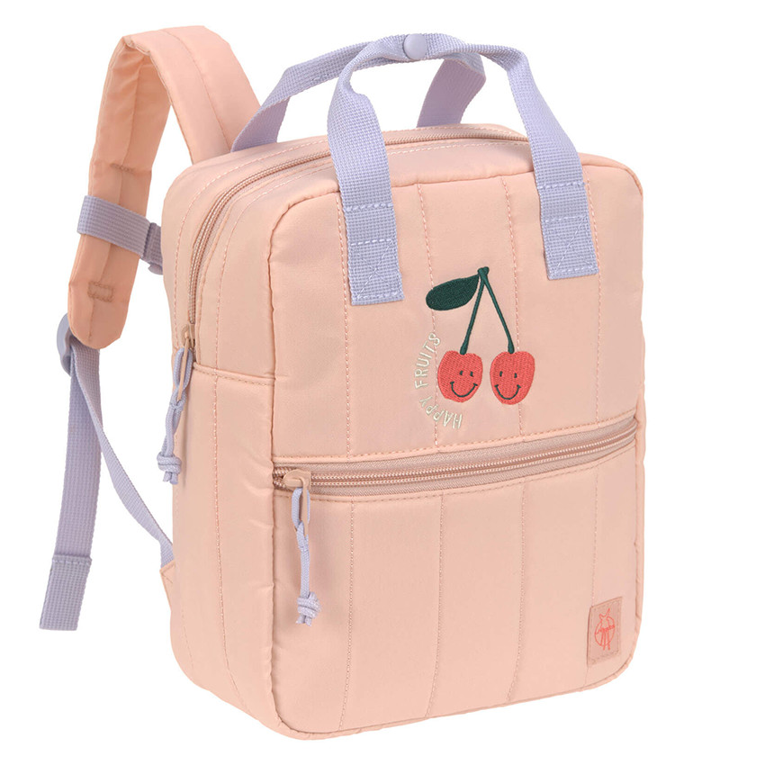 Sac à dos enfant Little Gang carré Cherry Peach 