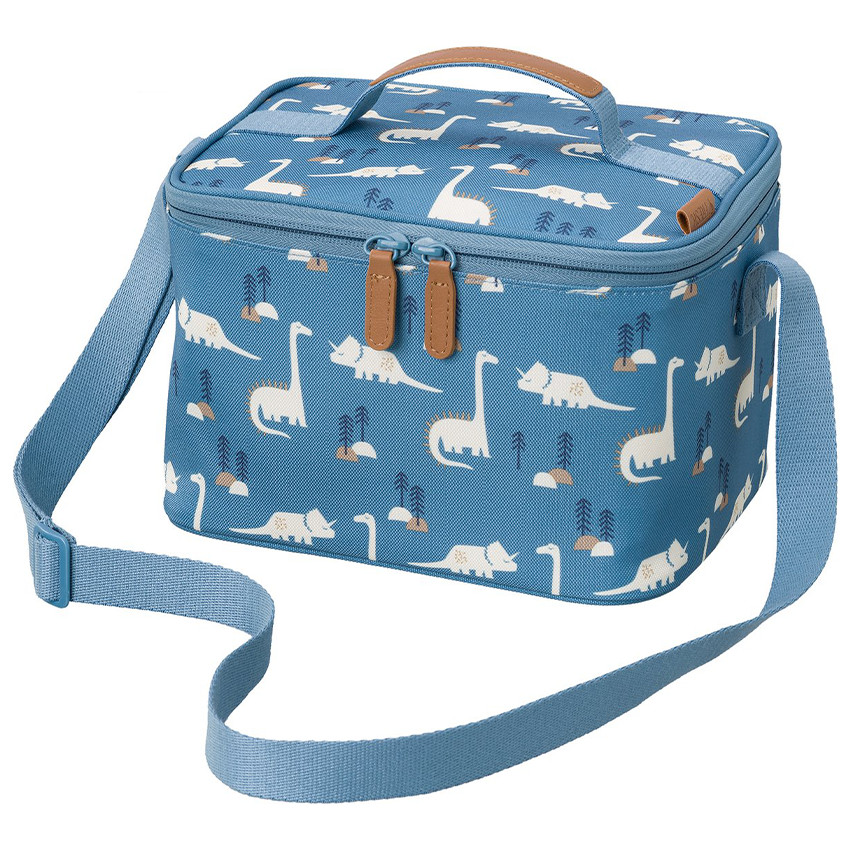 Sac isotherme lunchbag Large Dino Bleu 