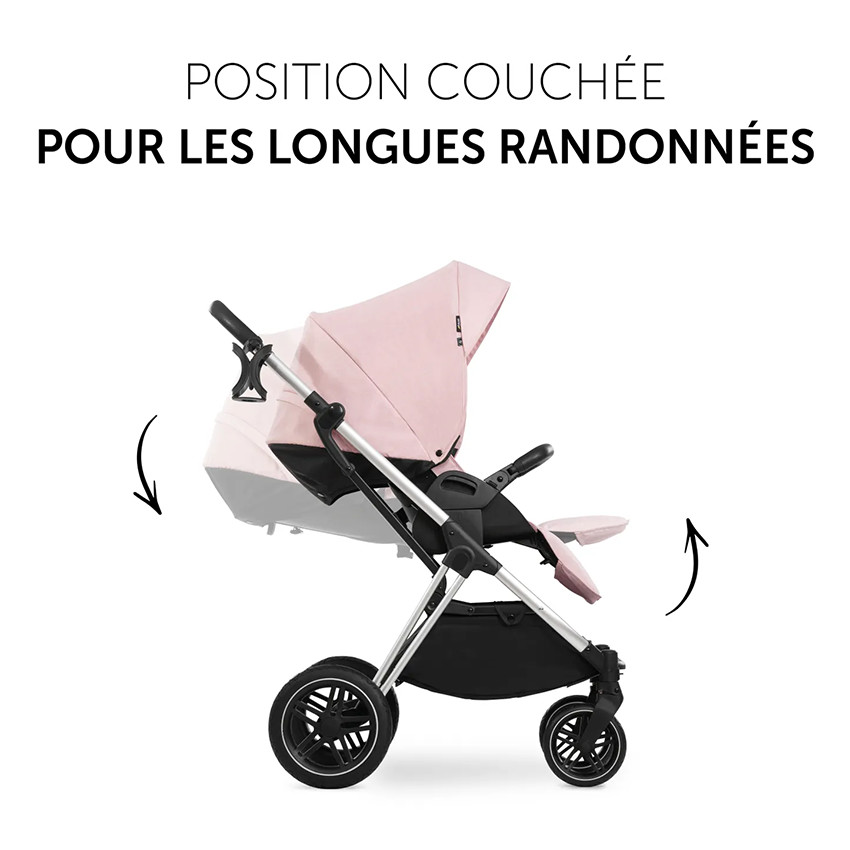 Set Vision X Poussette + Nacelle Melange Rose 