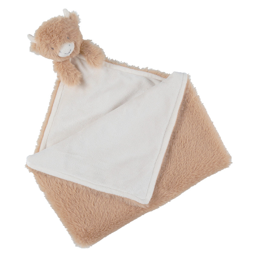 Ma première couverture 50x50 Vache Fluffy Beige 