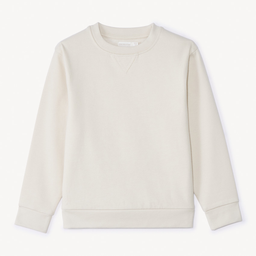 Effen fleece sweatshirt voor jongens 