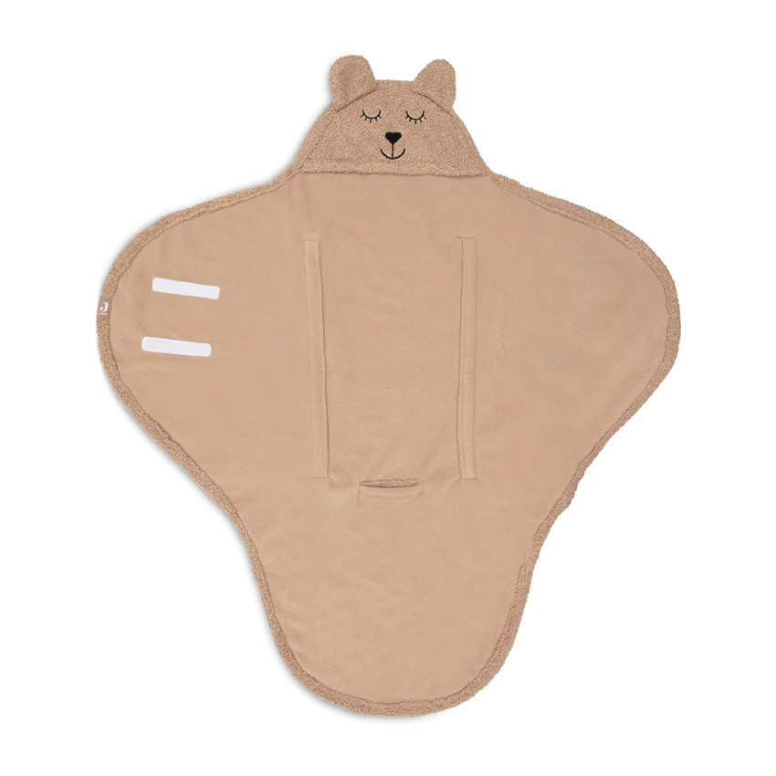 Couverture enveloppante Bear Boucle - Biscuit 