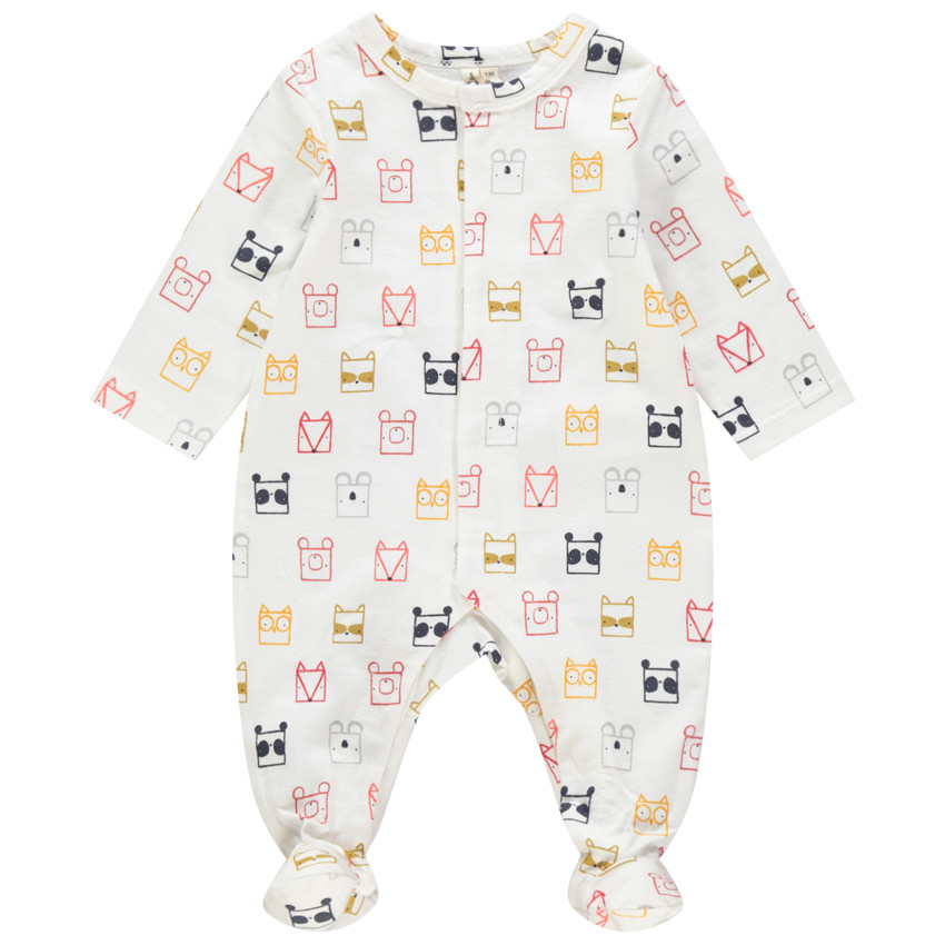 Dors-bien Ethnic animals en jersey à animaux imprimés 