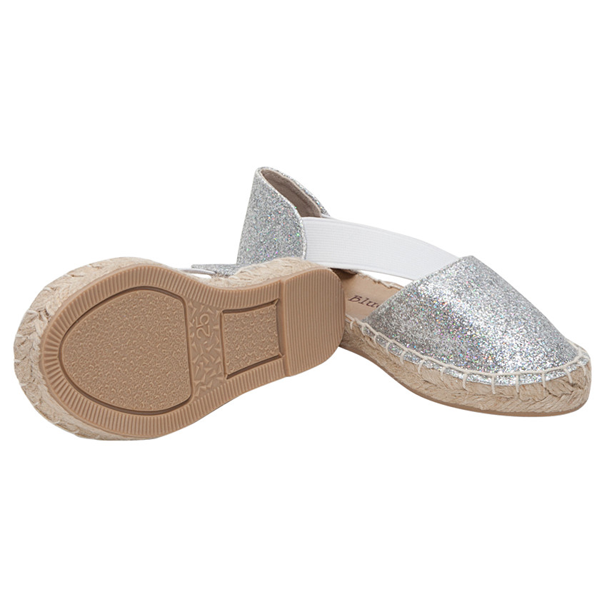 Espadrilles ajourées à paillettes iridescentes du 24 au 29  