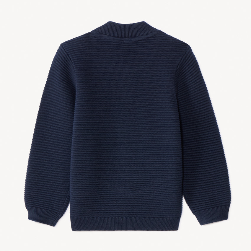 Gilet en tricot fantaisie et poches pour bébé garçon 