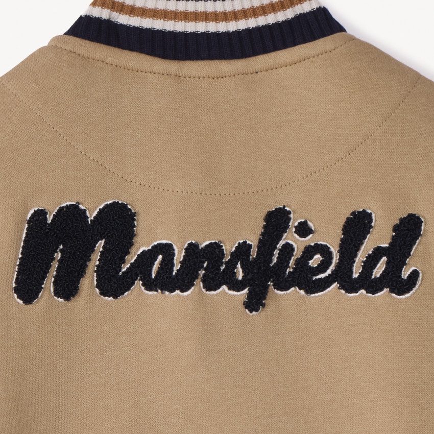 Teddyvest in fleece met American footballmotief voor jongens 