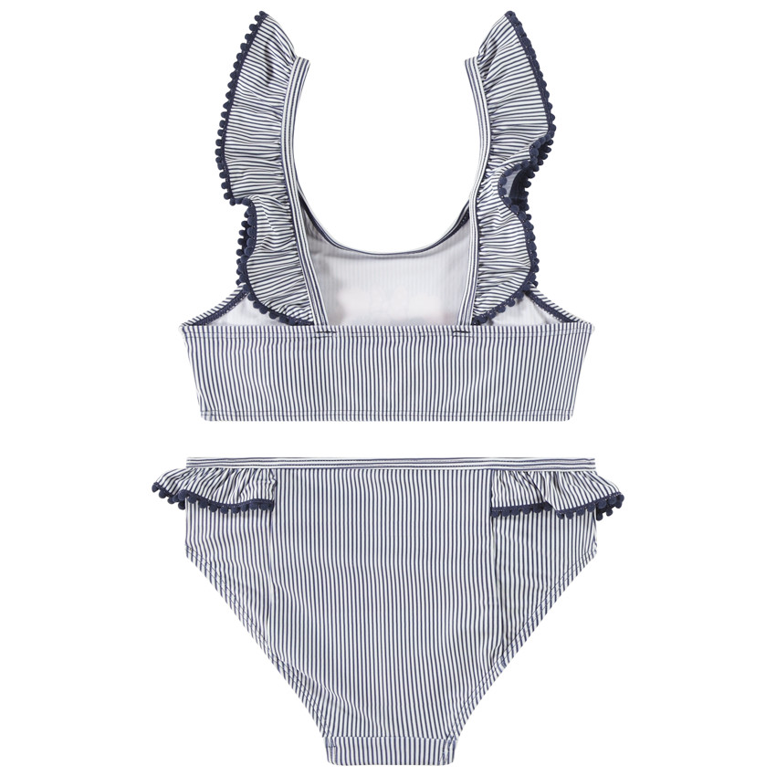 Maillot de bain 2 pièces rayé Minnie Disney pour fille 