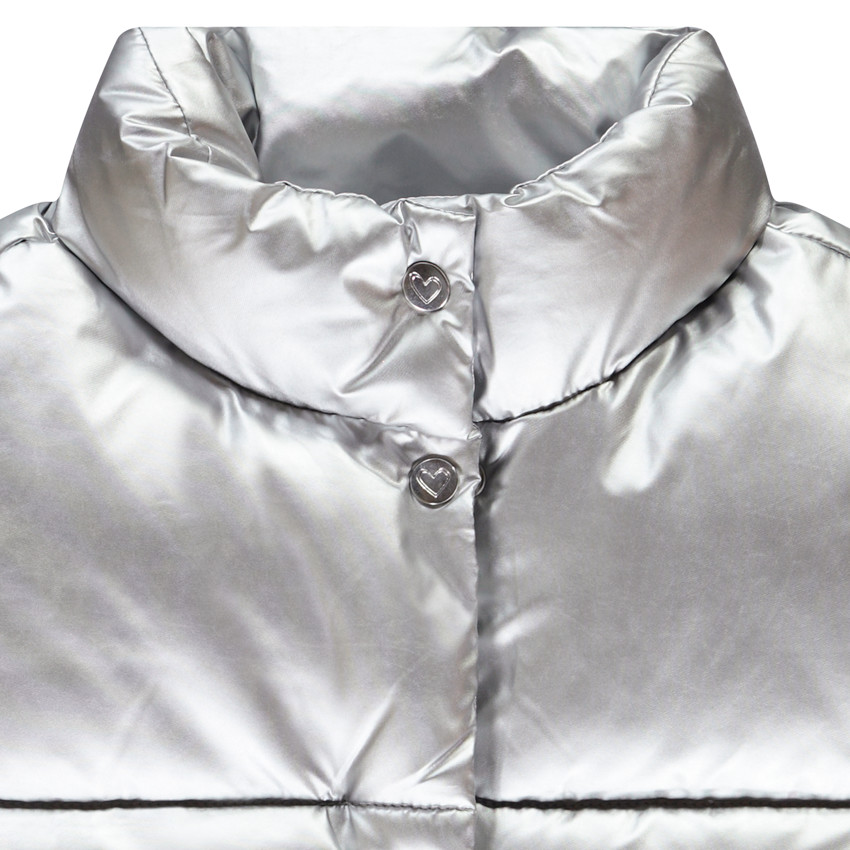 Mouwloze donsjas met iriserend effect voor meisjes 
