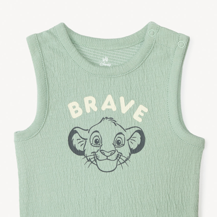 Set van 3 jersey rompers Simba De Leeuwenkoning Disney voor babyjongens 